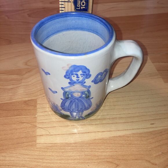 M A Hadley Signed Farmer's Wife Hand Painted Mug 10oz "The End" In The Bottom - Picture 5 of 5